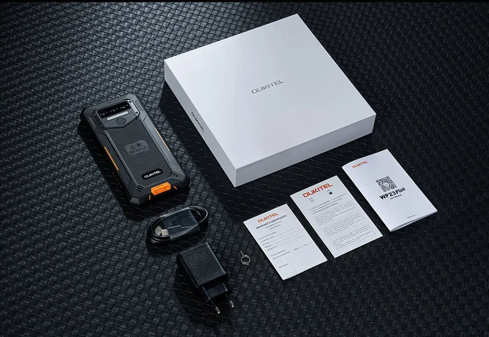 OUKITEL WP23 Plus Rugged Smartphone | 24GB+256GB, 10600mAh Battery, 6.52” Display, Android 14, IP68 Waterproof & Shockproof