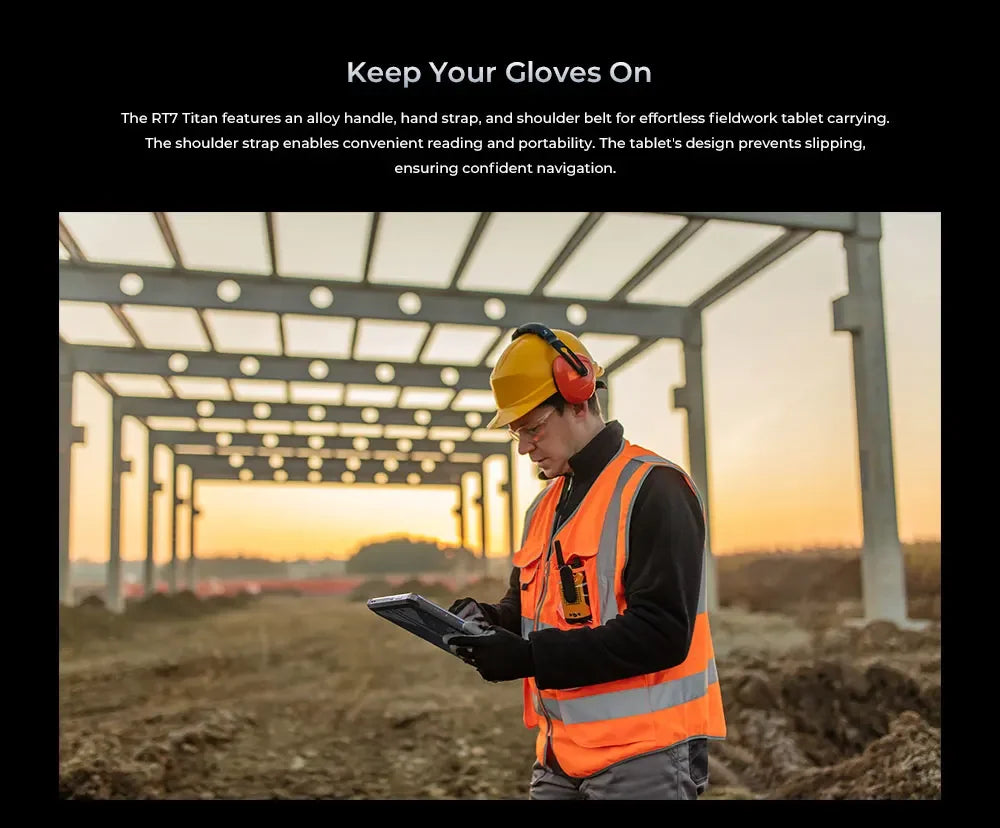 Oukitel RT7 Titan Rugged Android Tablet | 10.1” FHD+ Display, 32000mAh Battery, 8GB RAM + 256GB Storage, 32MP + 48MP Cameras, Android 13, 4G LTE