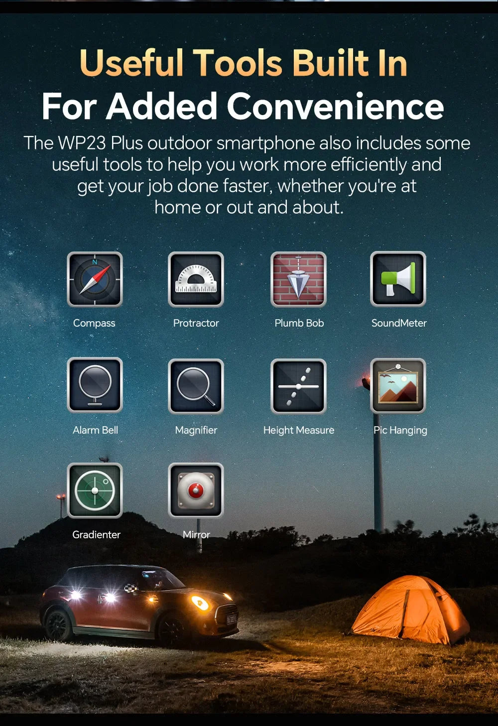 OUKITEL WP23 Plus Rugged Smartphone | 24GB+256GB, 10600mAh Battery, 6.52” Display, Android 14, IP68 Waterproof & Shockproof