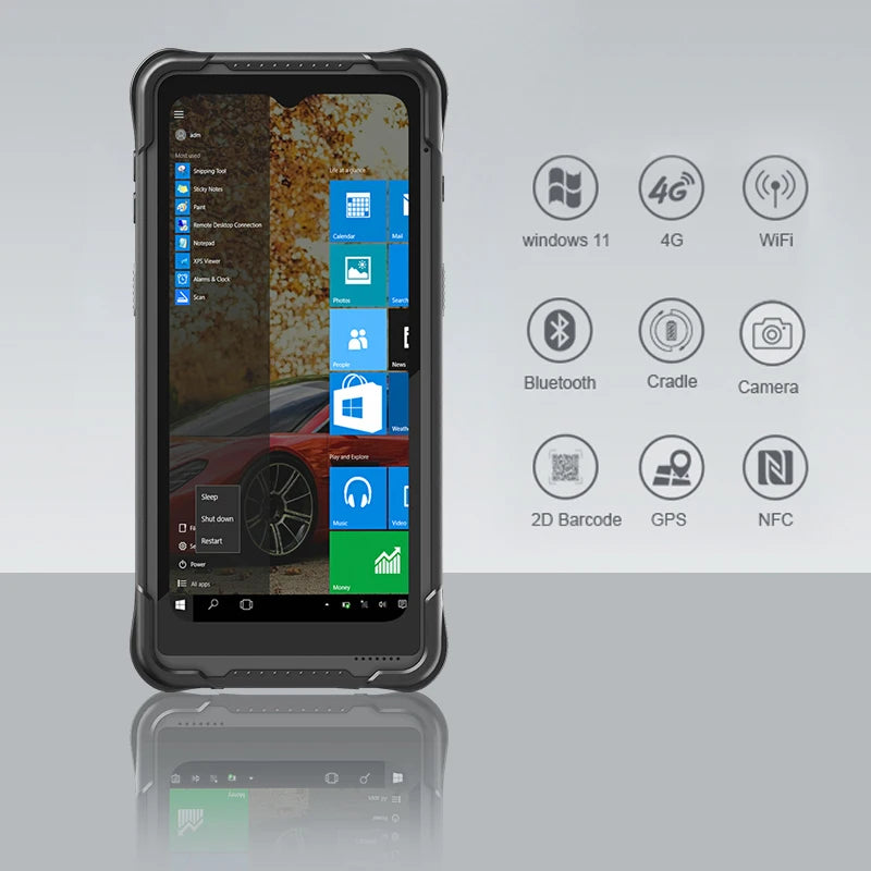 6.5" Rugged Windows 11 Handheld PDA
Intel N5100 · 8GB RAM + 128GB Storage · IP67 Waterproof · Industrial Data Collector