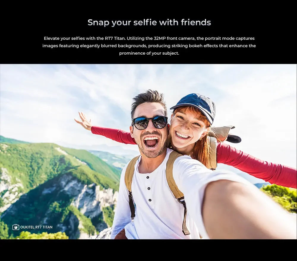 Oukitel RT7 Titan Rugged Android Tablet | 10.1” FHD+ Display, 32000mAh Battery, 8GB RAM + 256GB Storage, 32MP + 48MP Cameras, Android 13, 4G LTE