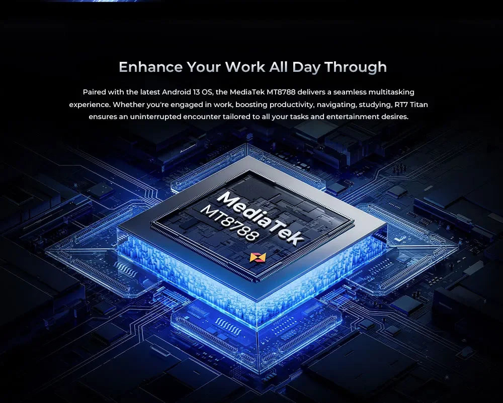 Oukitel RT7 Titan Rugged Android Tablet | 10.1” FHD+ Display, 32000mAh Battery, 8GB RAM + 256GB Storage, 32MP + 48MP Cameras, Android 13, 4G LTE